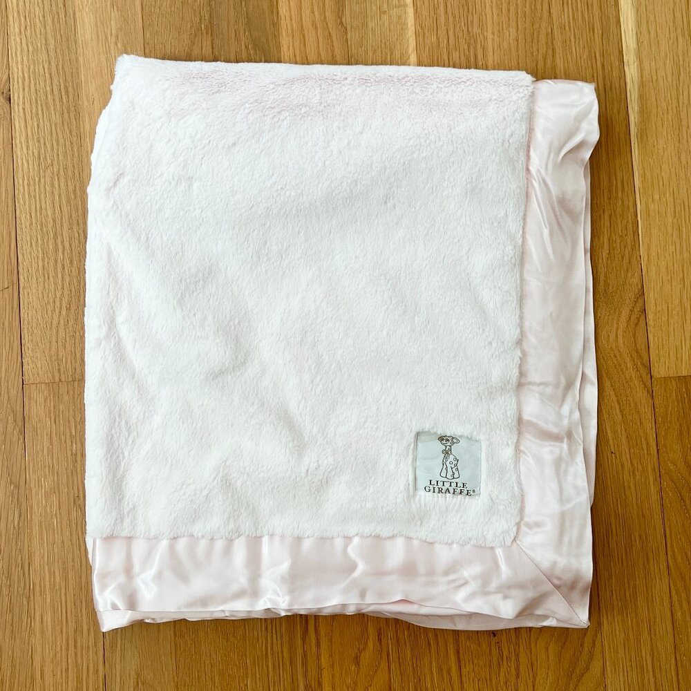 Little Giraffe Luxe Blanket - light pink - LIKE NEW